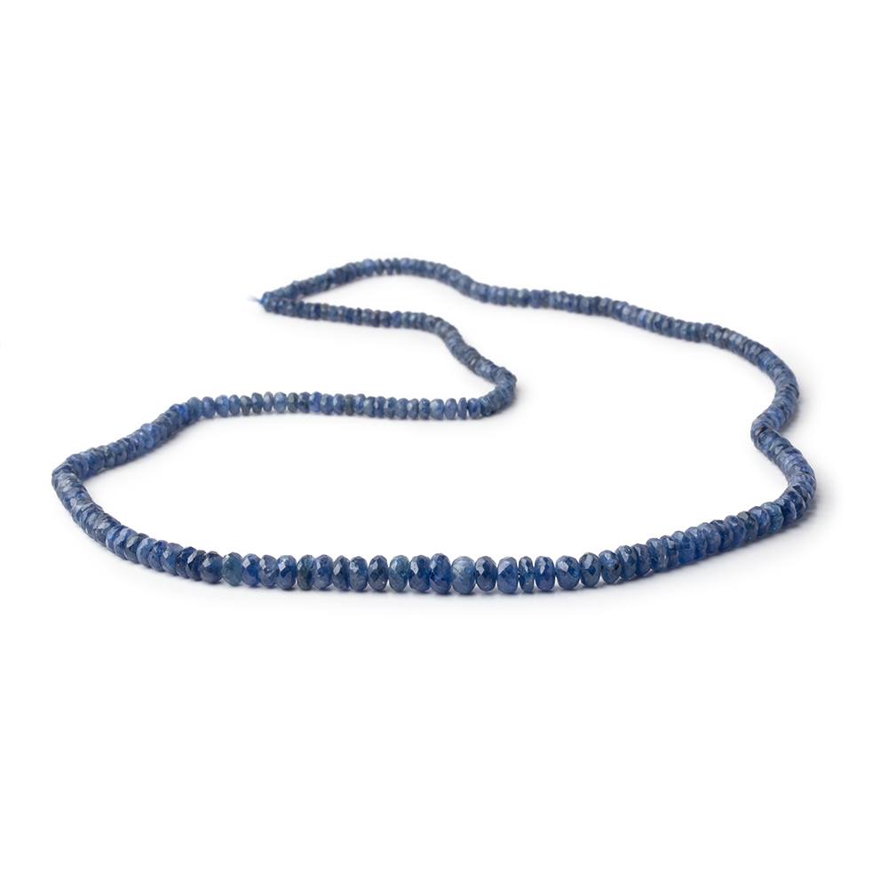 2.5-5mm Blue Sapphire Faceted Rondelle Beads 17 inch 234 pieces (ONLINE ORDER ONLY)