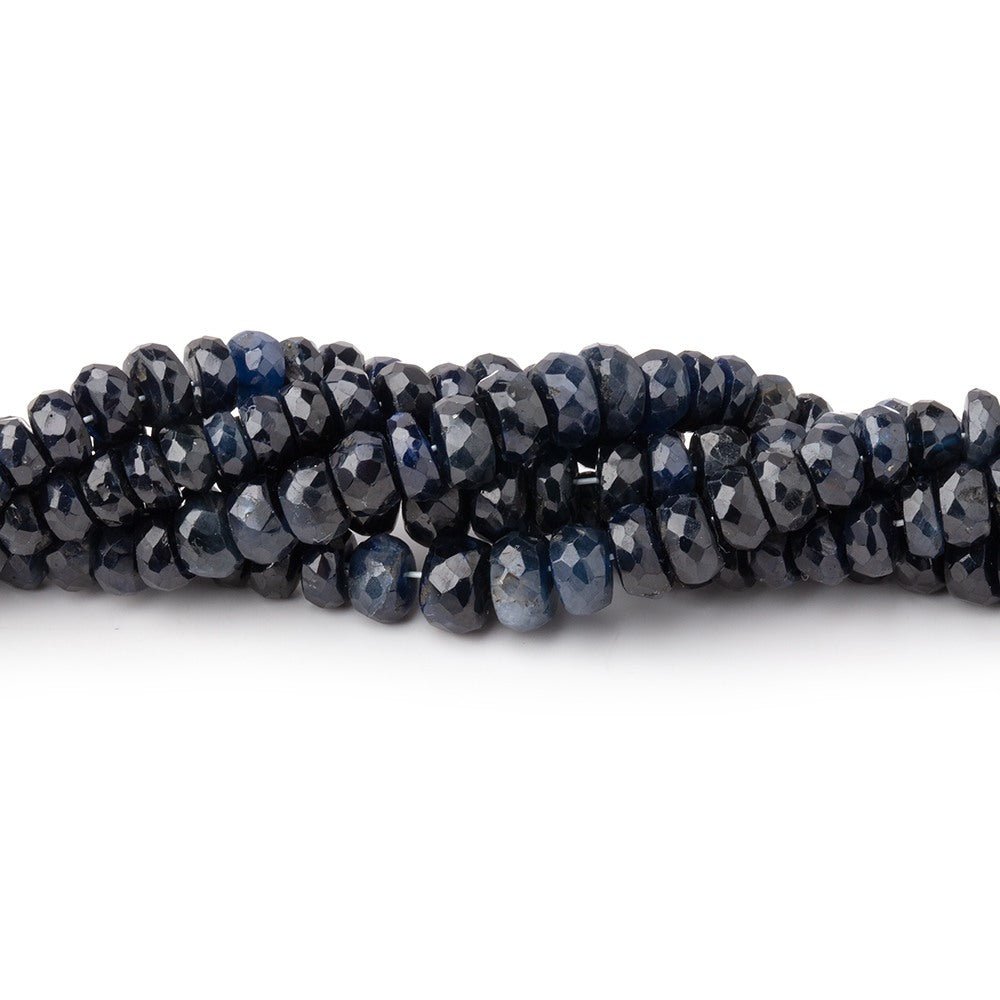2.5-5mm Cambodian Blue Sapphire Faceted Rondelle Beads 16 inch 209 pieces (ONLINE ORDER ONLY)