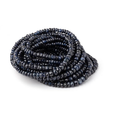 2.5-5mm Cambodian Blue Sapphire Faceted Rondelle Beads 16 inch 209 pieces (ONLINE ORDER ONLY)