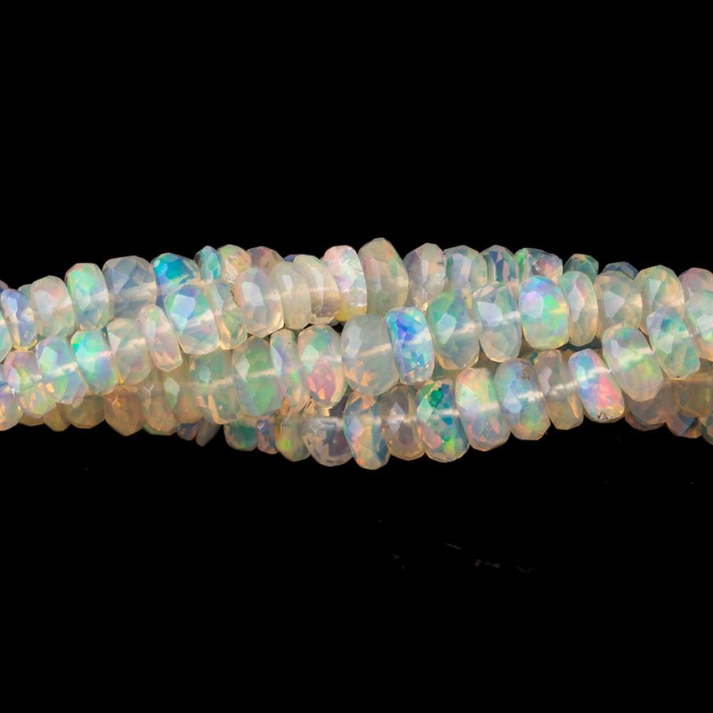 2.5-5mm Ethiopian Opal faceted rondelles 18 inch 275 beads (ONLINE ORDER ONLY)