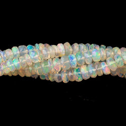 2.5-5mm Ethiopian Opal faceted rondelles 18 inch 275 beads (ONLINE ORDER ONLY)