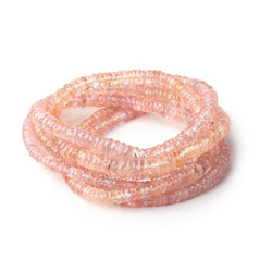2.5-5mm Peach Sapphire Faceted Heishi Beads 17 inch 356 pieces AAA (ONLINE ORDER ONLY)