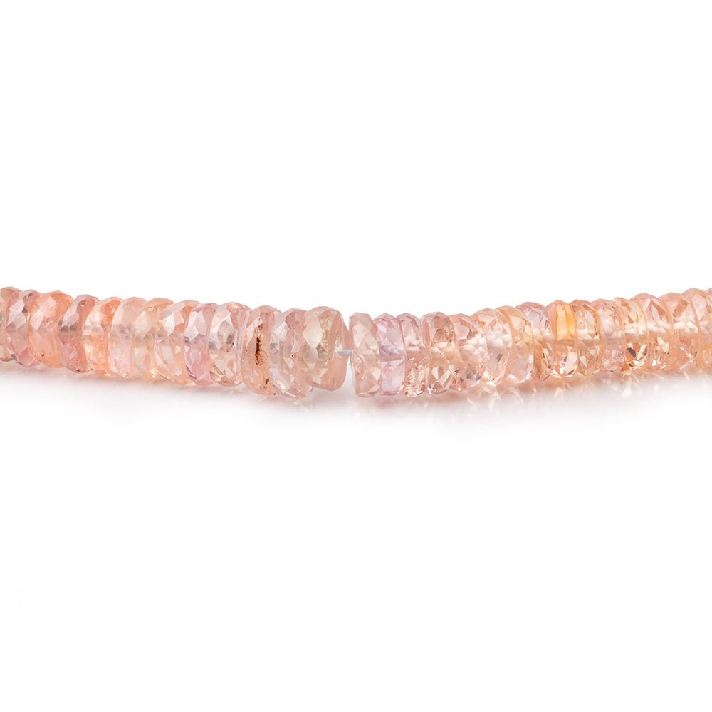 2.5-5mm Peach Sapphire Faceted Heishi Beads 17 inch 356 pieces AAA (ONLINE ORDER ONLY)
