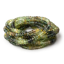 2.5-5mm Shaded Green Tourmaline Plain Rondelle Beads 18 inch 215 pieces AAA (ONLINE ORDER ONLY)