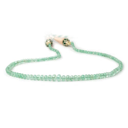 2.5-6.5mm Emerald Plain Rondelle Beads 16 inch 160 pieces AA (ONLINE ORDER ONLY)