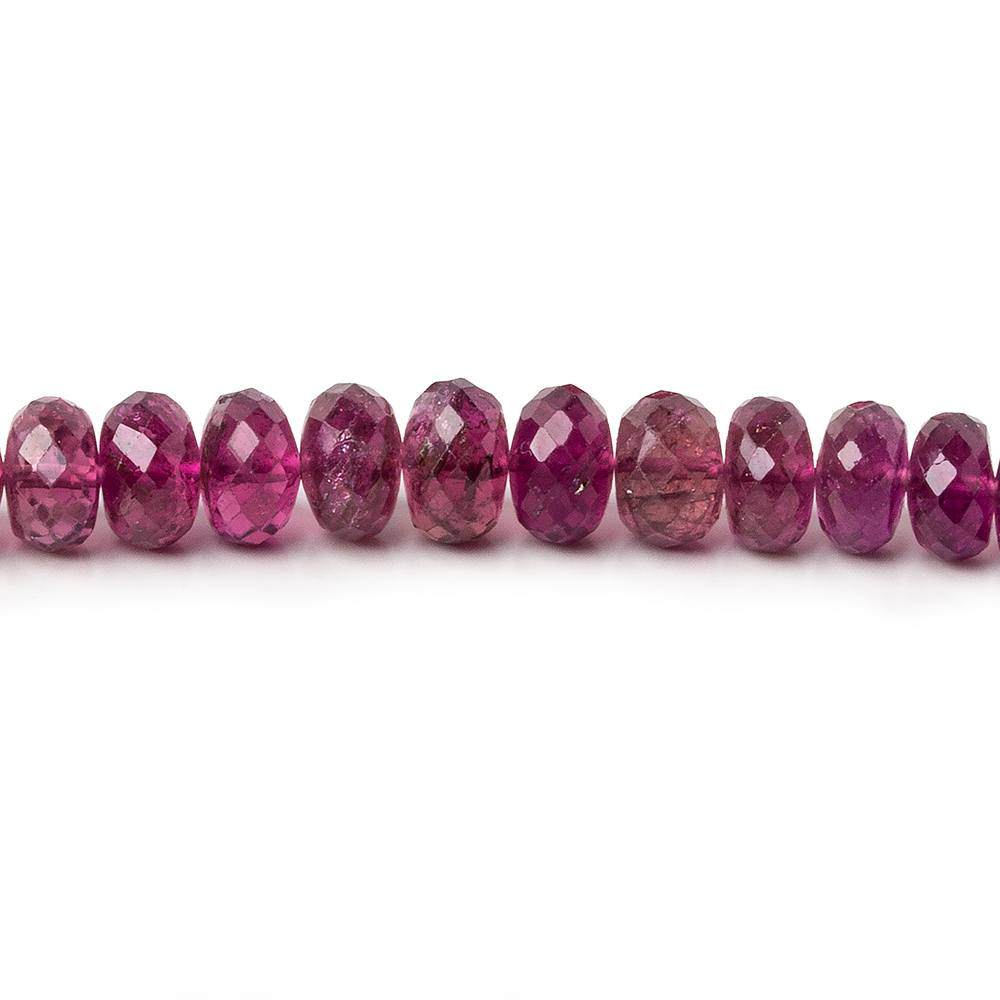 2.5-6.5mm Rubelite Tourmaline Faceted Rondelle Beads 20 inch 180 pcs AAA Quality (ONLINE ORDER ONLY)