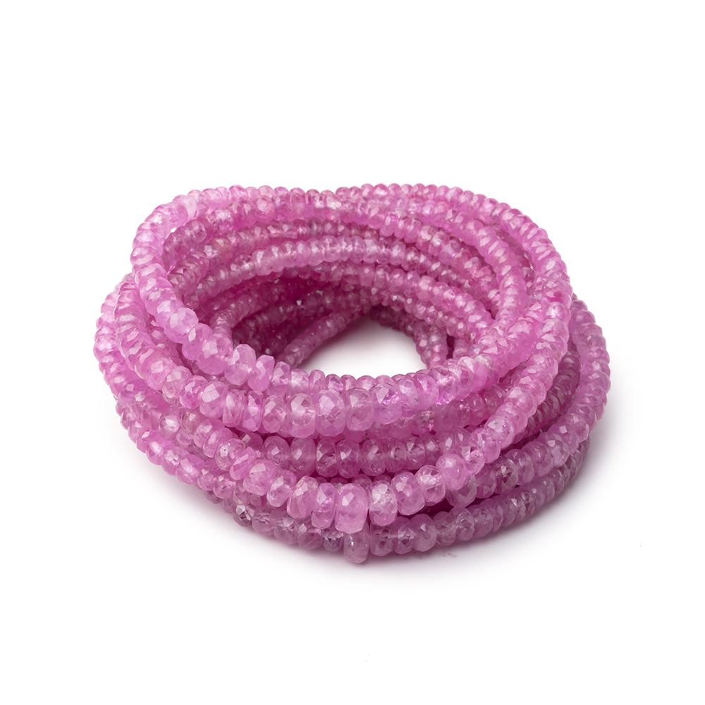 2.5-6mm Burmese Ruby Faceted Rondelle Beads 16 inch 180 pieces (ONLINE ORDER ONLY)
