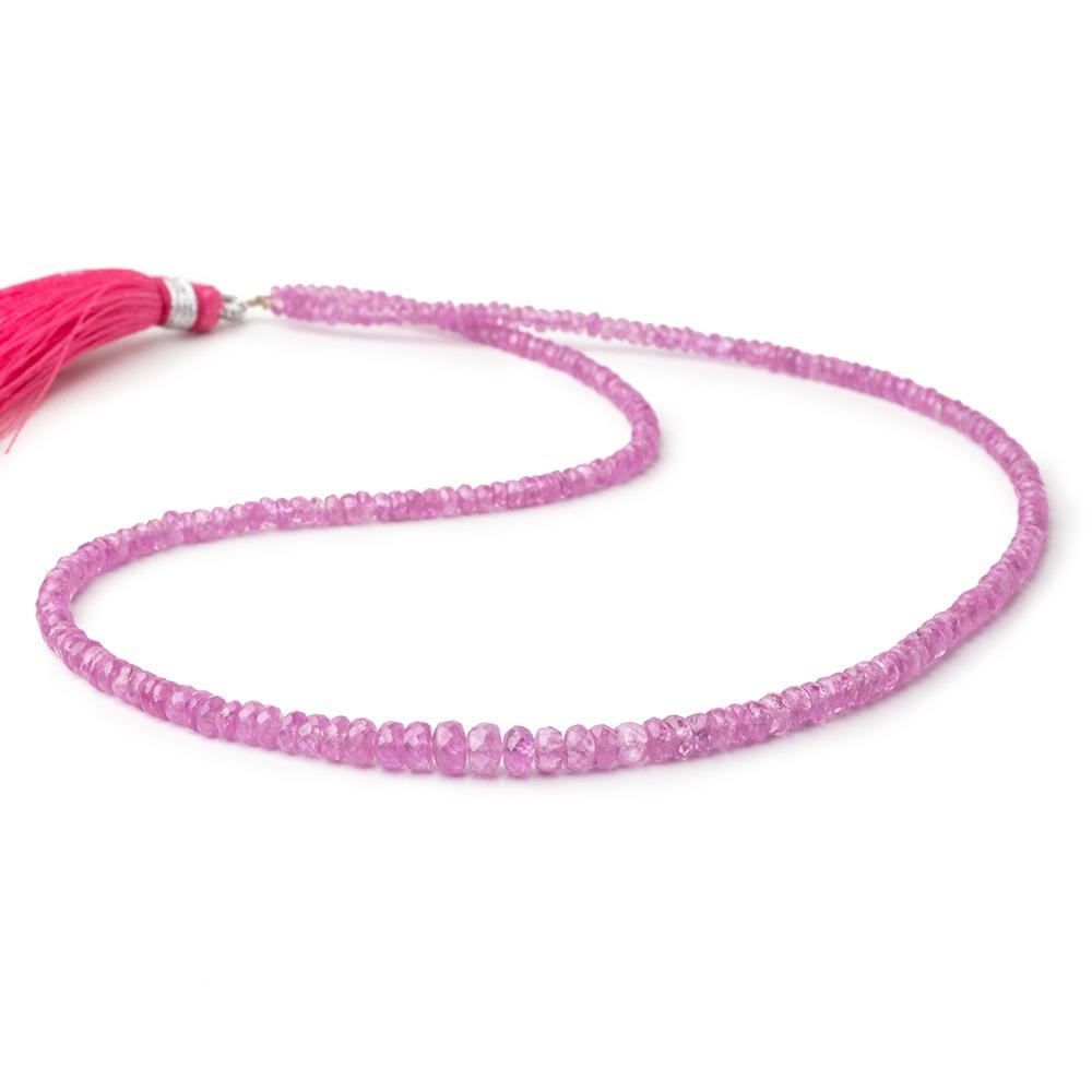 2.5-6mm Burmese Ruby Faceted Rondelle Beads 16 inch 180 pieces (ONLINE ORDER ONLY)