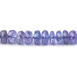2.5-6mm Tanzanite Faceted Rondelle Beads 15 inch 154 pieces AA (ONLINE ORDER ONLY)