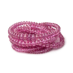 2.5-7mm Ruby Plain Rondelle Beads 16 inch 172 pieces (ONLINE ORDER ONLY)