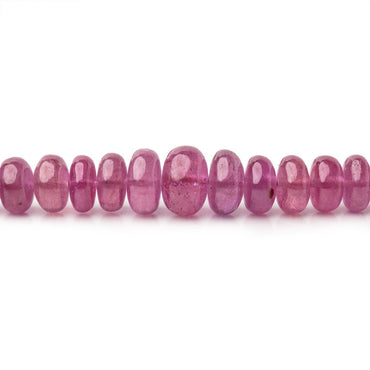 2.5-7mm Ruby Plain Rondelle Beads 16 inch 172 pieces (ONLINE ORDER ONLY)