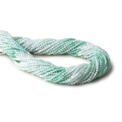 2.5 mm Blue Peruvian Opal Micro Faceted Round Beads 16 inch 155 pieces (ONLINE ORDER ONLY)