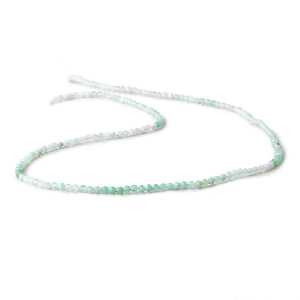 2.5 mm Blue Peruvian Opal Micro Faceted Round Beads 16 inch 155 pieces (ONLINE ORDER ONLY)
