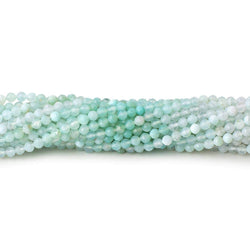 2.5 mm Blue Peruvian Opal Micro Faceted Round Beads 16 inch 155 pieces (ONLINE ORDER ONLY)