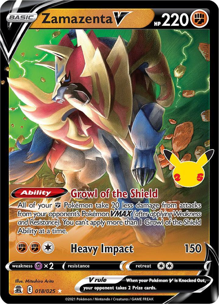 Zamazenta V (018/025) [Celebrations: 25th Anniversary] (Online Only)