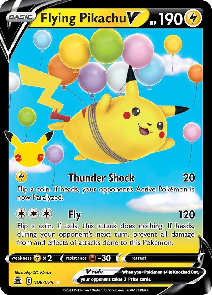 Flying Pikachu V (006/025) [Celebrations: 25th Anniversary] (Online Only)