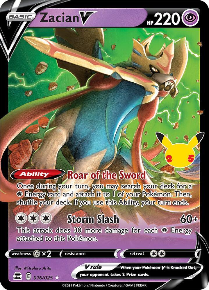 Zacian V (016/025) [Celebrations: 25th Anniversary] (Online Only)