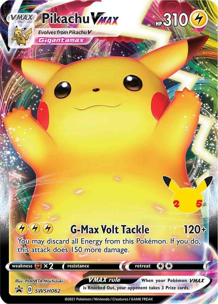Pikachu VMAX (SWSH062) (Celebrations) [Sword & Shield: Black Star Promos] (Online Only)