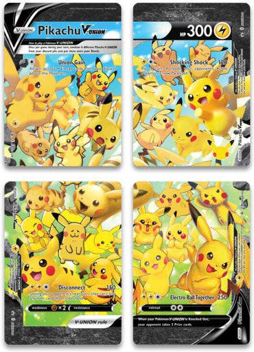 Pikachu V-UNION (Set of 4) [Sword & Shield: Black Star Promos] (Online Only)