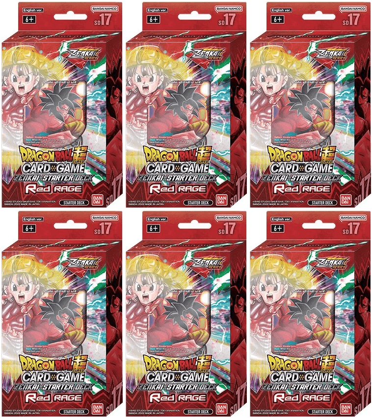 Starter Deck Display [DBS-SD17] - Red Rage (ONLINE ORDER ONLY)