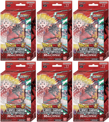 Starter Deck Display [DBS-SD17] - Red Rage (ONLINE ORDER ONLY)