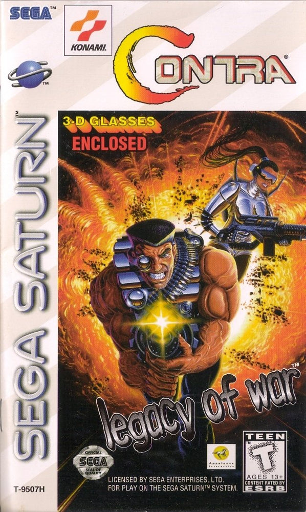 Contra Legacy of War with 3-D Glasses (Sega Saturn) (ONLINE ORDER ONLY)