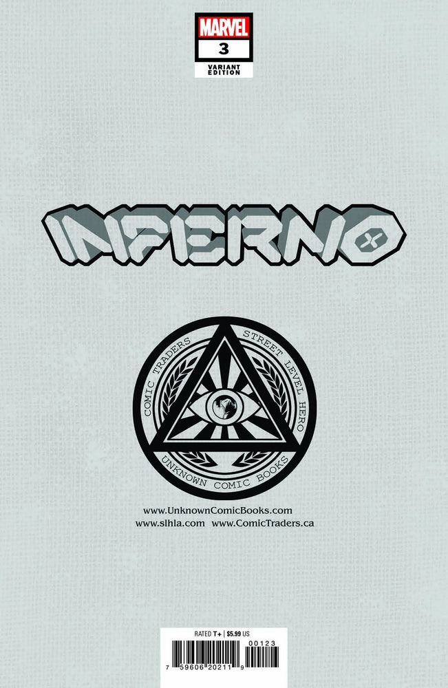 Inferno #3 (Of 4) Unknown Comics David Nakayama Exclusive Color Bleed Var (11/24/2021) (12/08/2021) (Online Only)