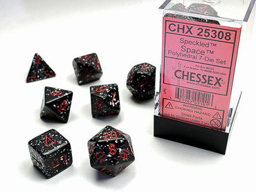 Speckled® Polyhedral Space™ 7-Die Set Dnd Dice Set CHX25346 White/Black (Online Only)