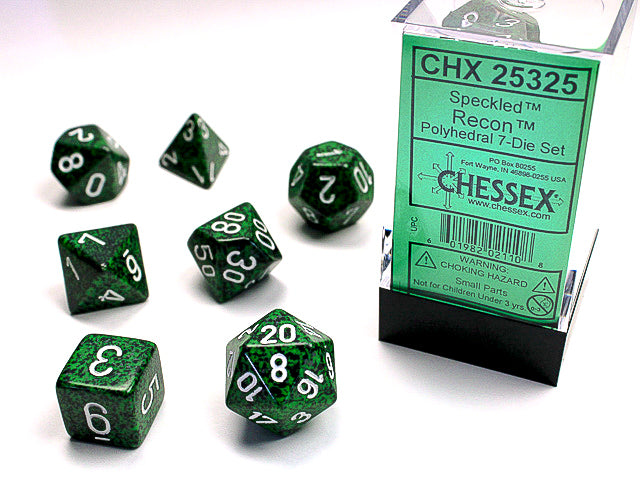 Speckled® Polyhedral Recon™ 7-Die Set Dnd Dice Set CHX25325 Green/Black (Online Only)