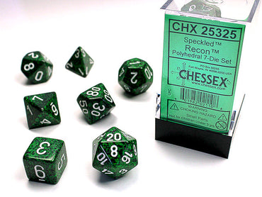 Speckled® Polyhedral Recon™ 7-Die Set Dnd Dice Set CHX25325 Green/Black (Online Only)