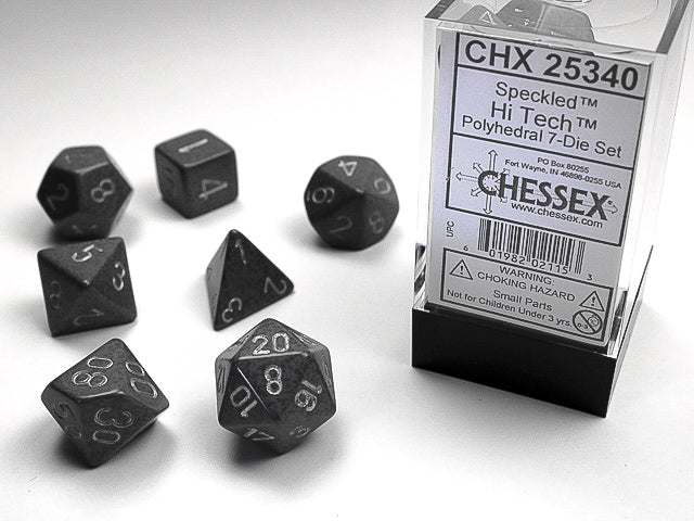 Speckled® Polyhedral Hi-Tech™ 7-Die Set Dnd Dice Set CHX25340 Grey (Online Only)