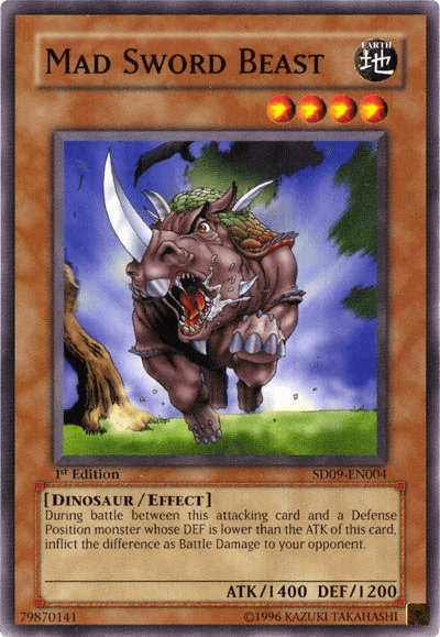 Mad Sword Beast [SD09-EN004] Common (ONLINE ORDER ONLY)
