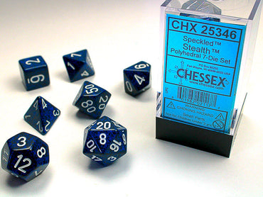 Speckled® Polyhedral Stealth™ 7-Die Set Dnd Dice Set CHX25346 Blue/Black (Online Only)