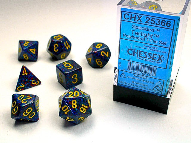 Speckled® Polyhedral Twilight™ 7-Die Set Dnd Dice Set CHX25366 Blue (Online Only)