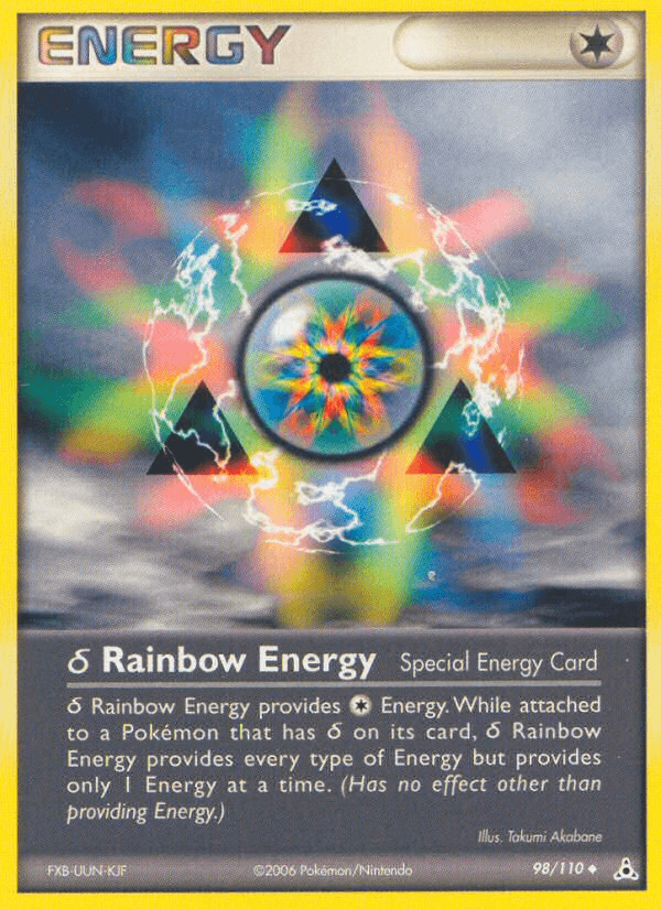 Rainbow Energy (98/110) (Delta Species) [EX: Holon Phantoms] (Online Only)