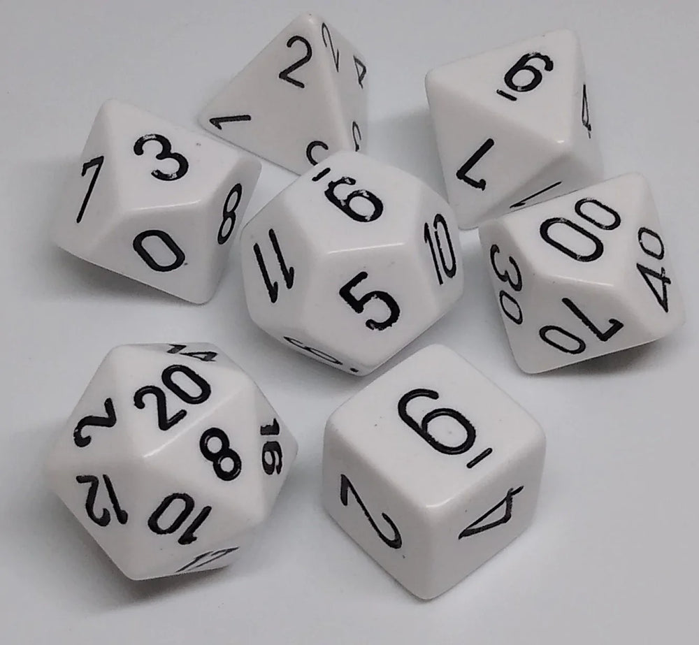 Chessex: Opaque Polyhedral Dice Set (Online Order Only)