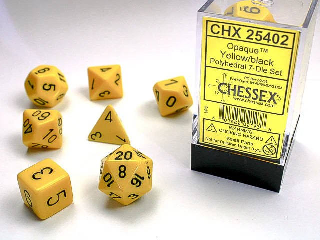 Chessex: Opaque Polyhedral Dice Set (Online Order Only)