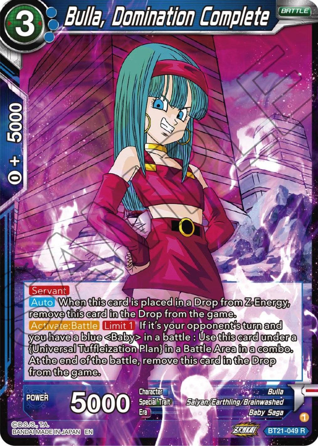 Bulla, Domination Complete (BT21-049) [Wild Resurgence] (ONLINE ORDER ONLY)
