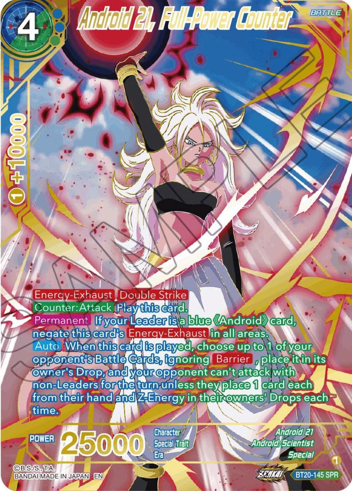Android 21, Full-Power Counter (SPR) (BT20-145) [Power Absorbed] (ONLINE ORDER ONLY)