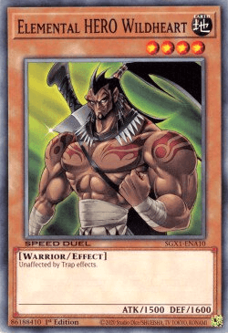 Elemental HERO Wildheart [SGX1-ENA10] Common (ONLINE ORDER ONLY)