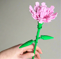 Carnation Flower Building Kit – Lego-Compatible Brick Set (ONLINE ORDER ONLY)