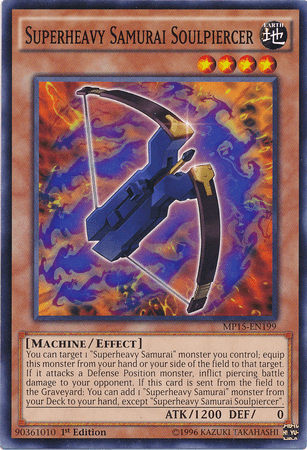 Superheavy Samurai Soulpiercer [MP15-EN199] Common (ONLINE ORDER ONLY)