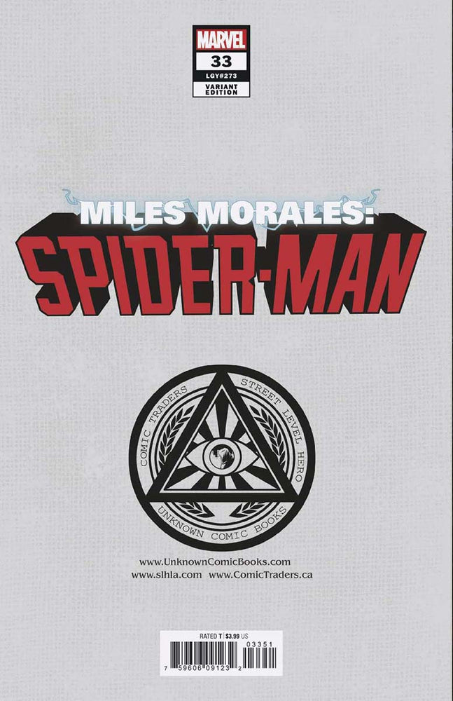 Miles Morales Spider-Man #33 Unknown Comics Gabriele Dell'Otto Exclusive Var (12/08/2021) (12/15/2021) (Online Only)