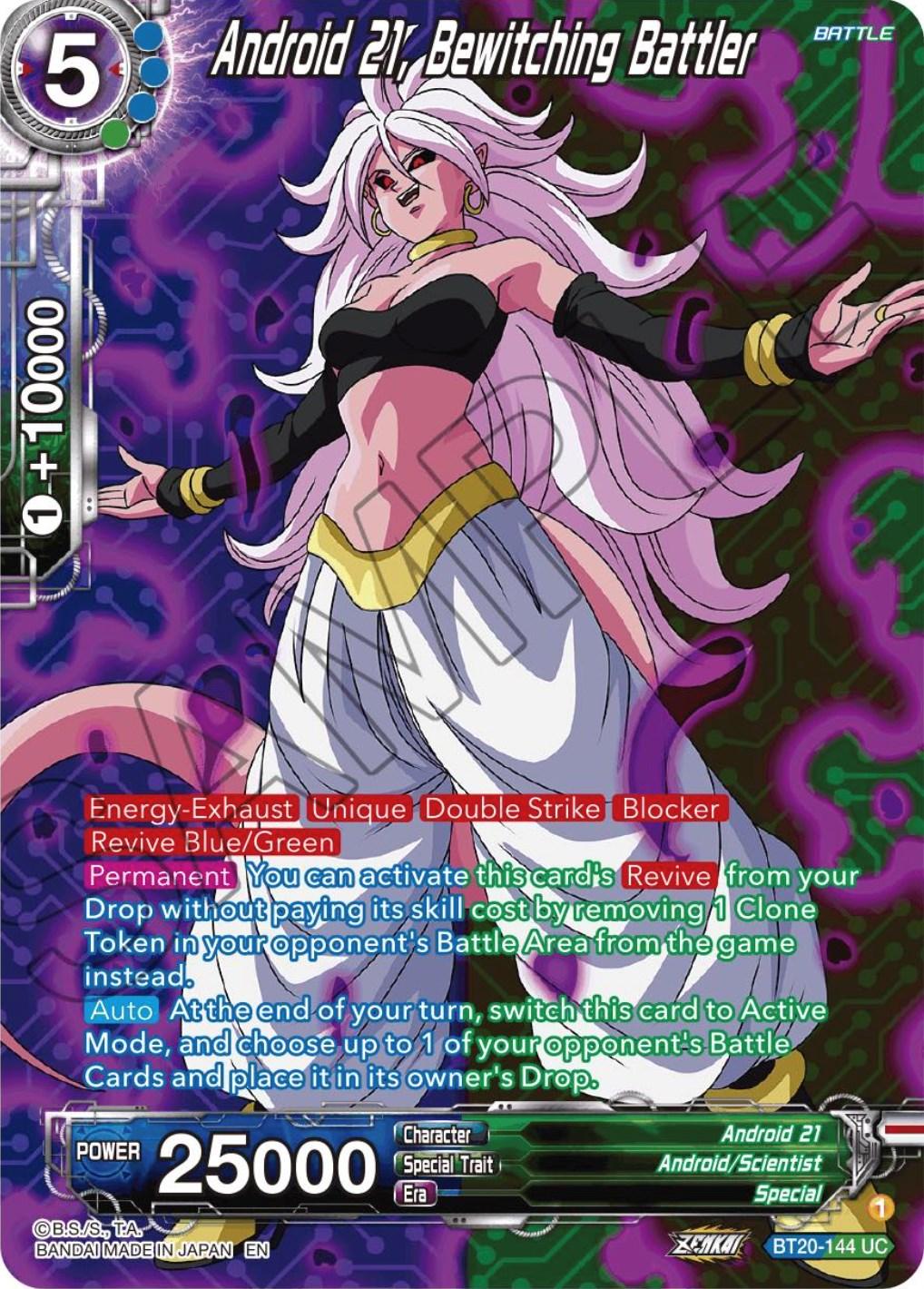 Android 21, Bewitching Battler (Silver Foil) (BT20-144) [Power Absorbed] (ONLINE ORDER ONLY)