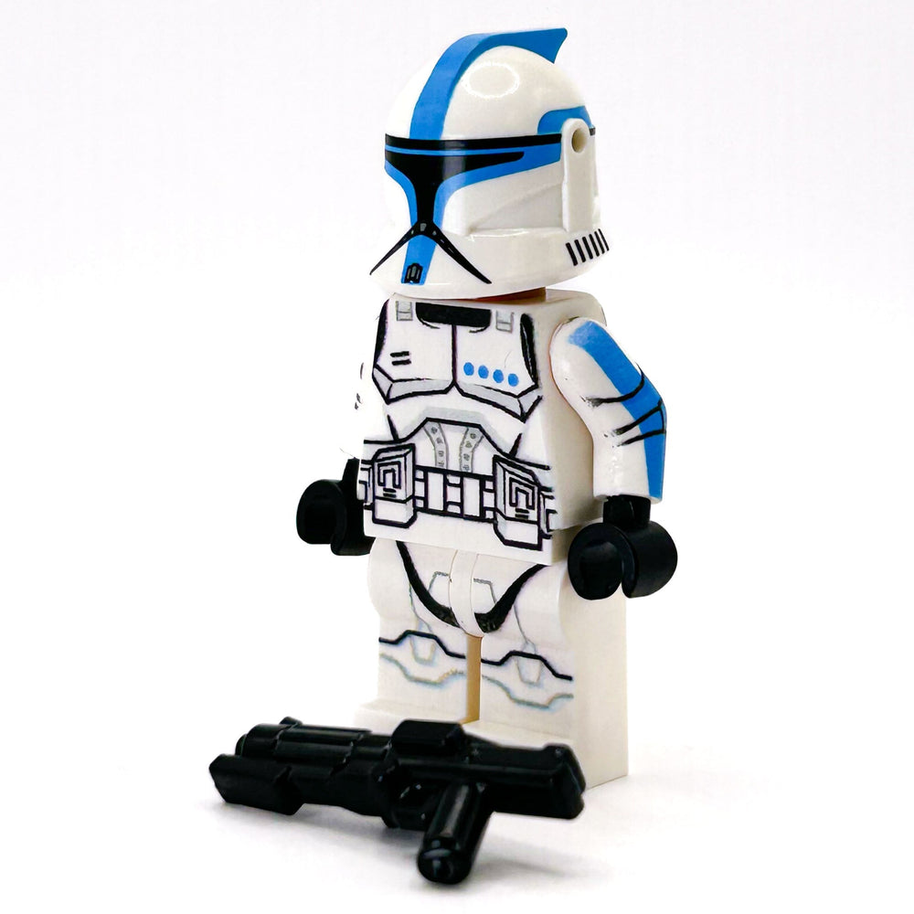 Custom Lieutenant Clone Trooper (Dark Azure, Phase 1) Minifig  - B3 Customs (Online Order Only)