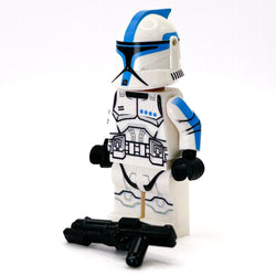 Custom Lieutenant Clone Trooper (Dark Azure, Phase 1) Minifig  - B3 Customs (Online Order Only)