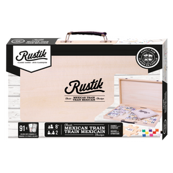Rustik Deluxe Wood Case: Mexican Train Game (ONLINE ORDER ONLY)