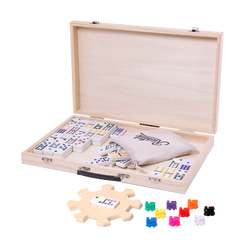 Rustik Deluxe Wood Case: Mexican Train Game (ONLINE ORDER ONLY)