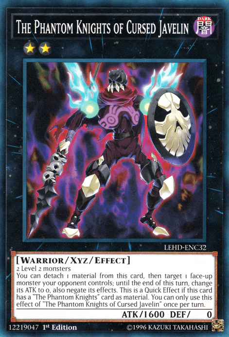 The Phantom Knights of Cursed Javelin [LEHD-ENC32] Common (ONLINE ORDER ONLY)