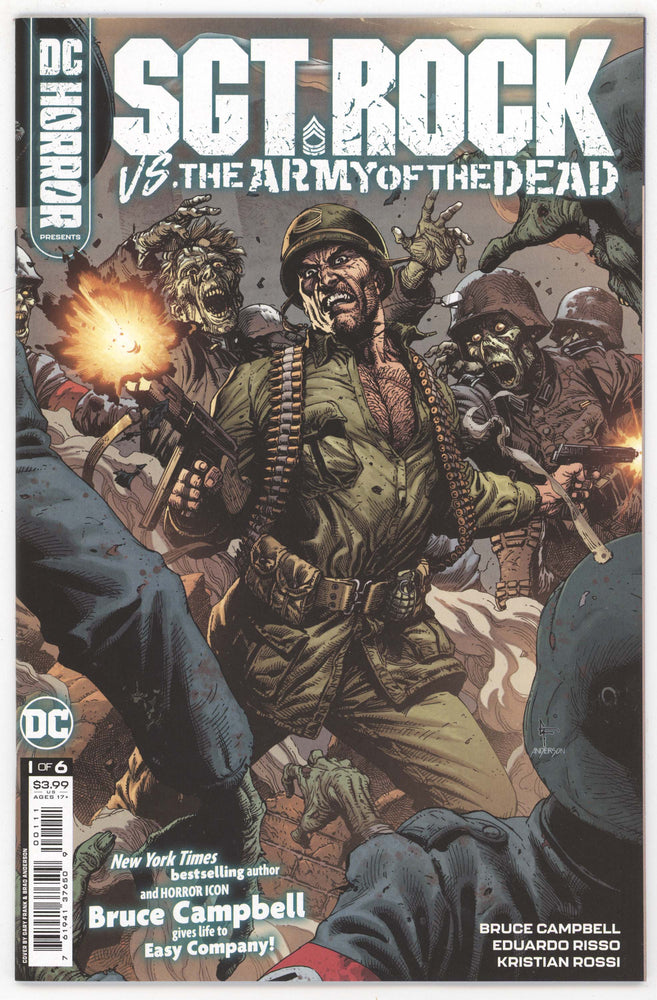Dc Horror Presents Sgt Rock Vs The Army Of The Dead #1 (Of 6) A Gary Frank Bruce Campbell (Mr) (09/27/2022) Dc (ONLINE ORDER ONLY)